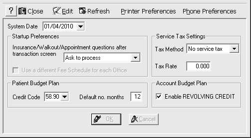 General System Settings